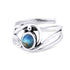 Leaf Ring in Silver Gold & various gemstones